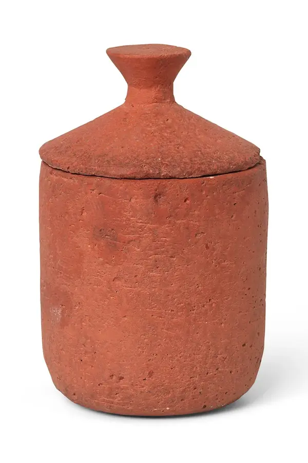 Ferm Living Dišeča sojina sveča ferm LIVING Ura Red Sienna