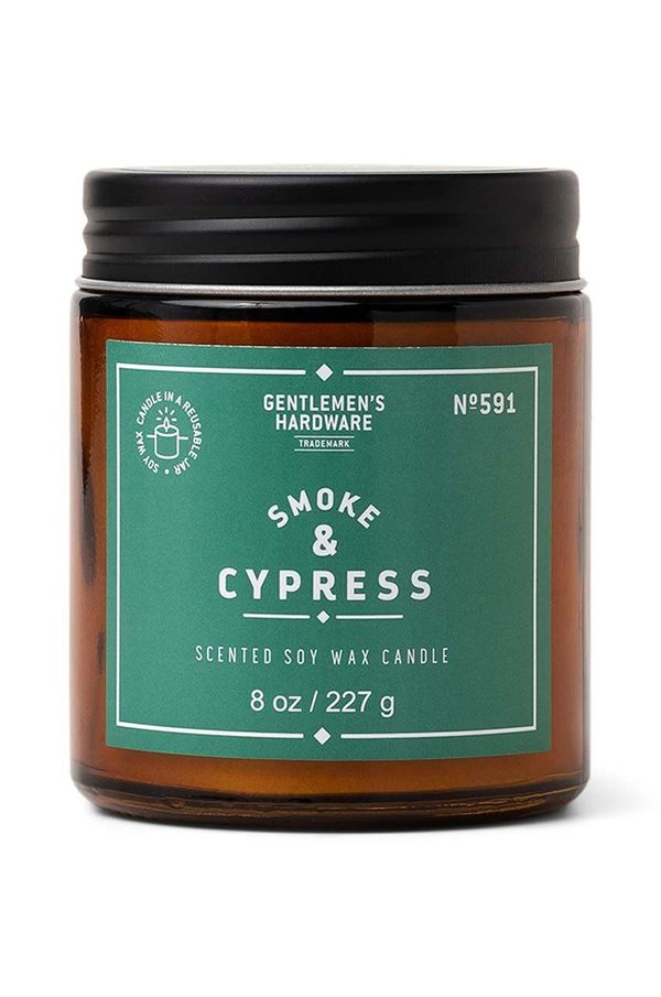 Gentlemen's Hardware Dišeča sojina sveča Gentelmen's Hardware Smoke & Cypress 227 g