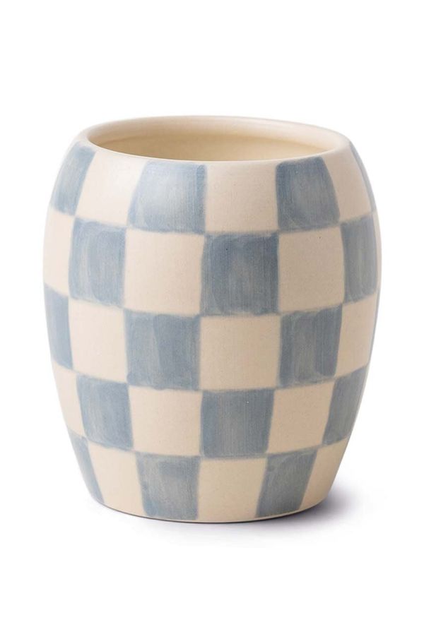 Paddywax Dišeča sojina sveča Paddywax Checkmate Cotton & Teak 311 g