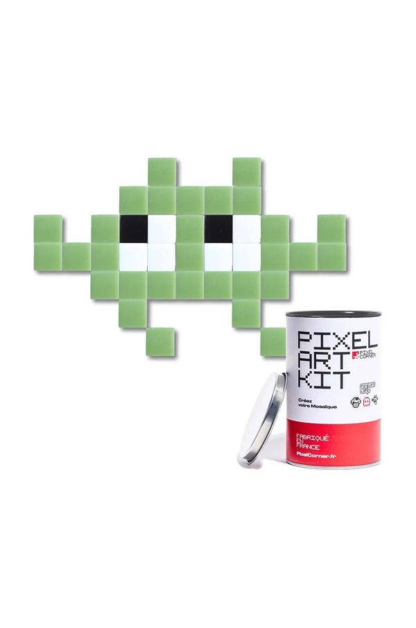 Pixel Corner Diy komplet za diamantni mozaik Pixel Corner Corner Little Alien zelena barva