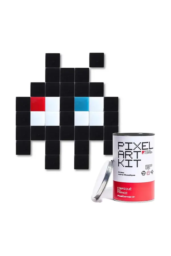 Pixel Corner Diy komplet za diamantni mozaik Pixel Corner Little Alien(s) Black