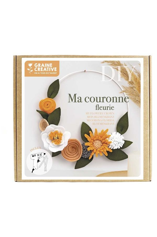 Graine Creative Diy set za izdelavo dekoracije Graine Creative Ma couronne Fleurie