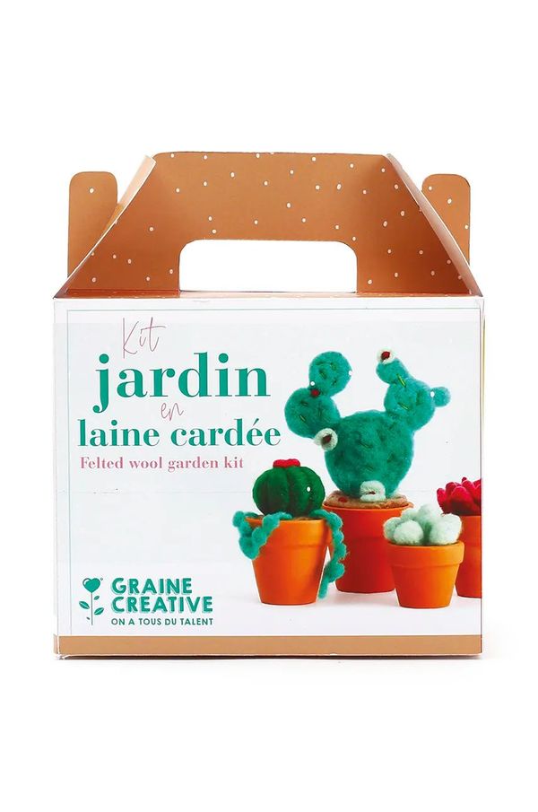 Graine Creative Diy set za izdelavo igračke iz volne Graine Creative Laine Cardee Jardin