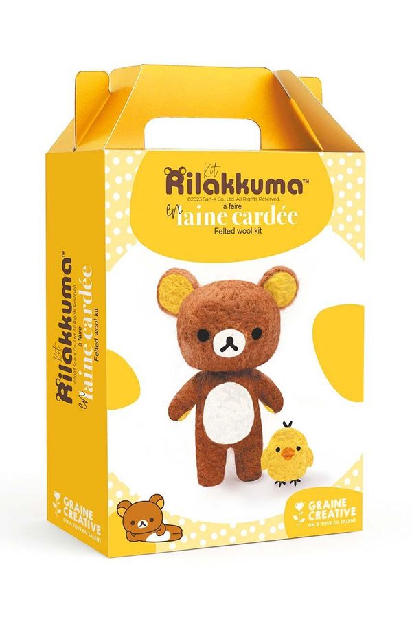 Graine Creative Diy set za izdelavo igračke iz volne Graine Creative Rilakkuma Carded Wool Kit