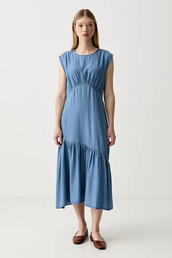 DKNY DKNY poletna obleka iz liocela