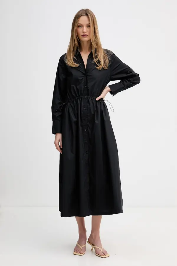 DKNY DKNY srajčna obleka bombažna