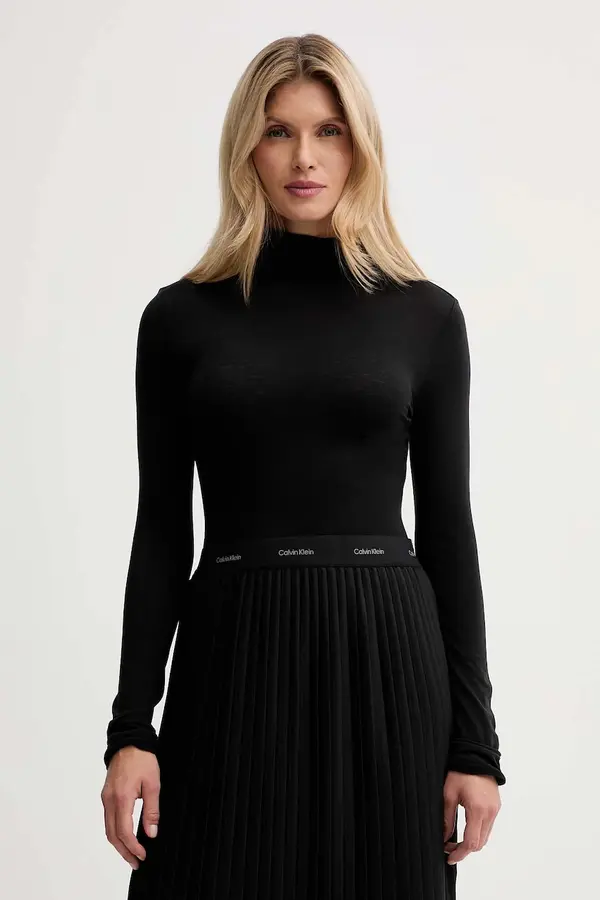 Calvin Klein Dolga majica z dodatkom volne Calvin Klein
