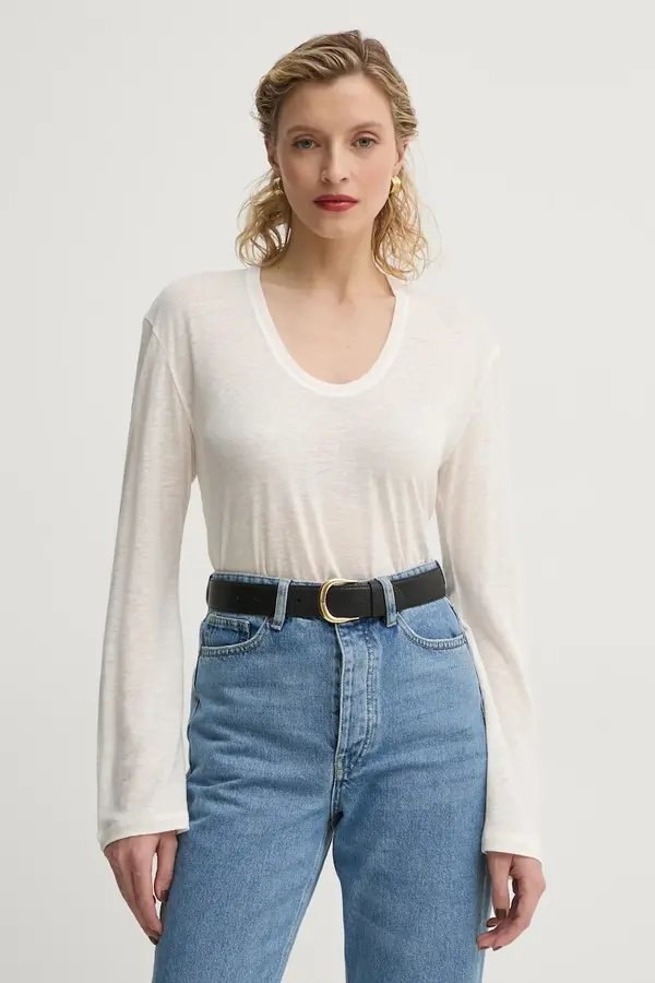 By Malene Birger Dolgi rokavi s primesjo lanu By Malene Birger AMALOU