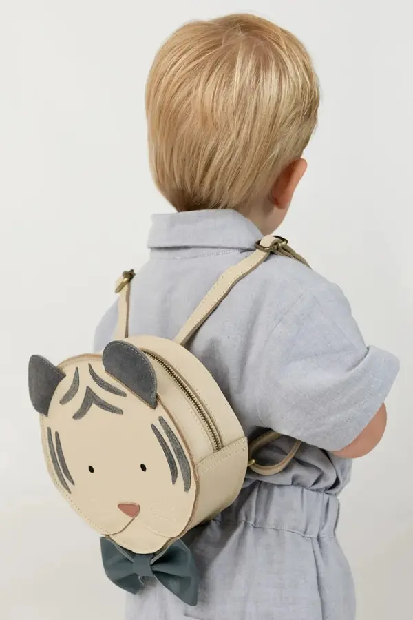 Donsje Donsje nahrbtnik otroški usnjeni Tendo Backpack Festive White Tiger