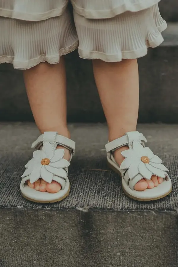 Donsje Donsje Otroški usnjeni sandali Donsje Iles Fields Sandals Daisy