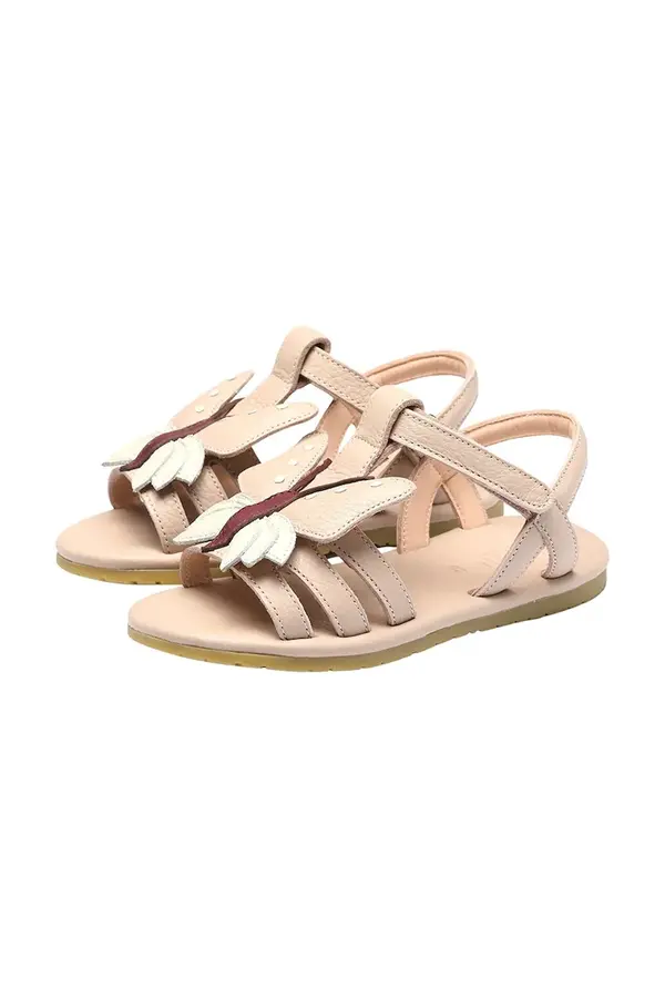 Donsje Donsje Otroški usnjeni sandali Donsje Iles Sky Sandals Butterfly