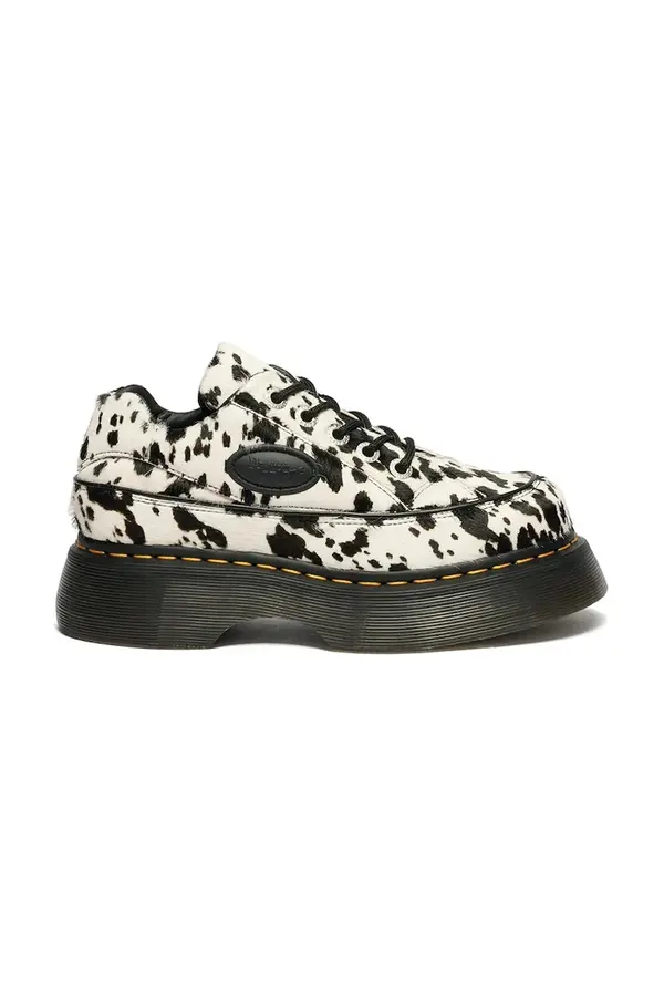 Dr. Martens Dr. Martens polčevlji ženski usnjeni Buzz 5i 5 Eye Dalmatian