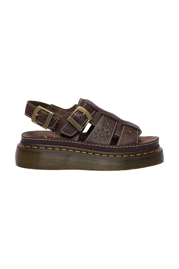 Dr. Martens Dr. Martens sandali s platformo ženski usnjeni Wrenlie