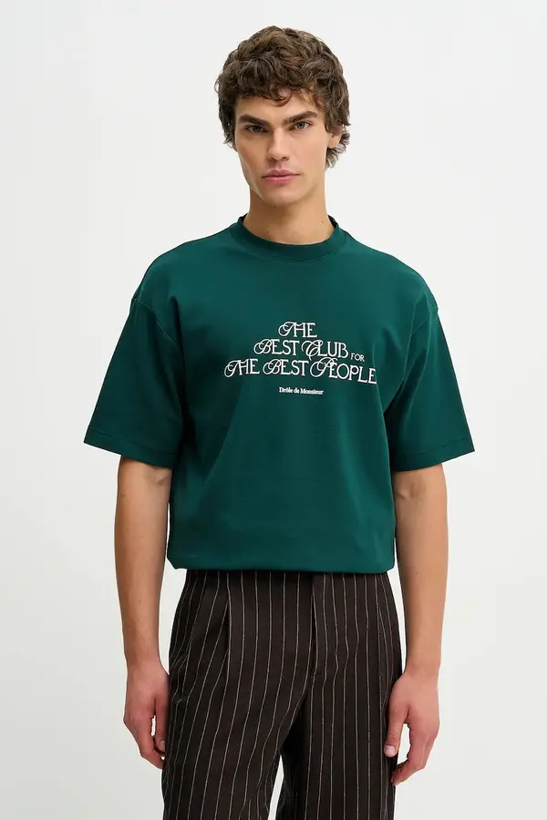 Drôle de Monsieur Drôle de Monsieur kratka majica moška bombažna Le T-shirt "The Best Club"