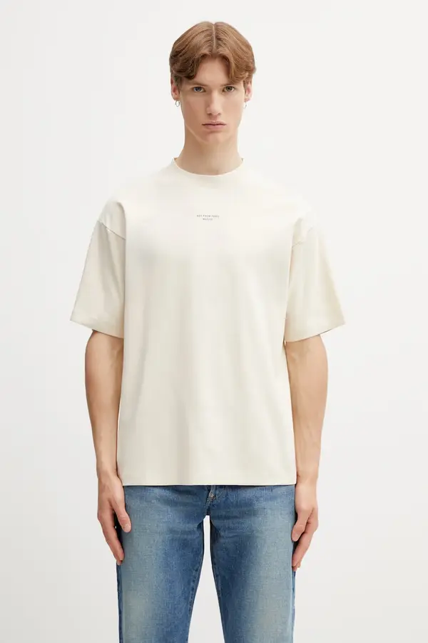 Drôle de Monsieur Drôle de Monsieur kratka moška bombažna majica Le T-shirt Slogan Classique