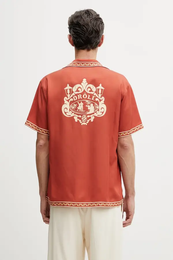 Drôle de Monsieur Drôle de Monsieur srajca moška iz liocela Chemise Brodée Danseurs