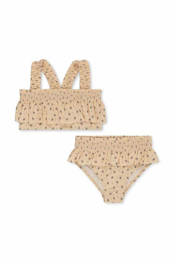 Konges Sløjd Dvodelne otroške kopalke Konges Sløjd bež barva