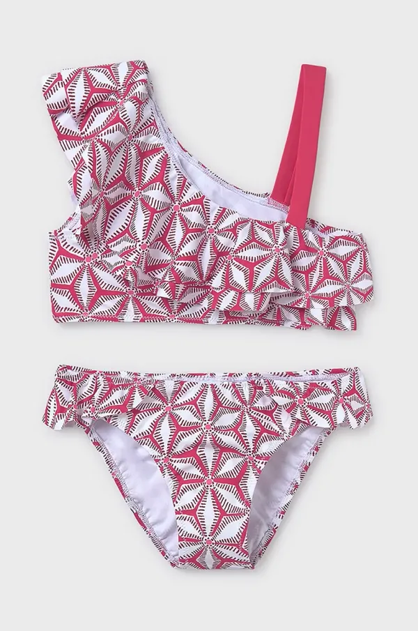 Mayoral Dvodelne otroške kopalke Mayoral roza barva, 6767