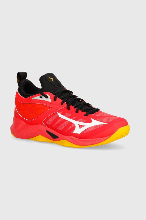 Mizuno Dvoranski copati Mizuno Wave Dimension rdeča barva, V1GA2240