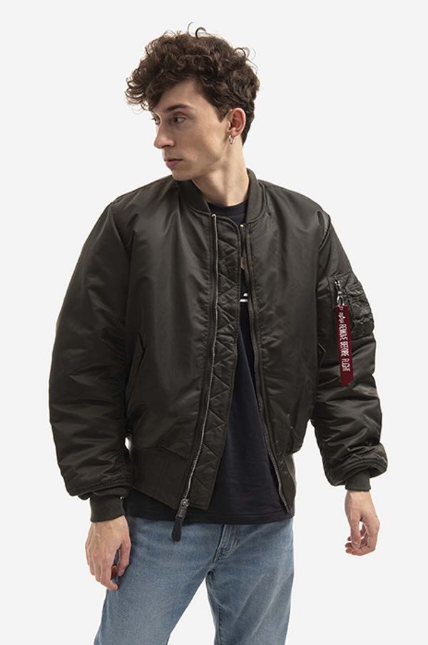 Alpha Industries Dvostranska bomber jakna Alpha Industries Ma-1 Reversible moška, zelena barva