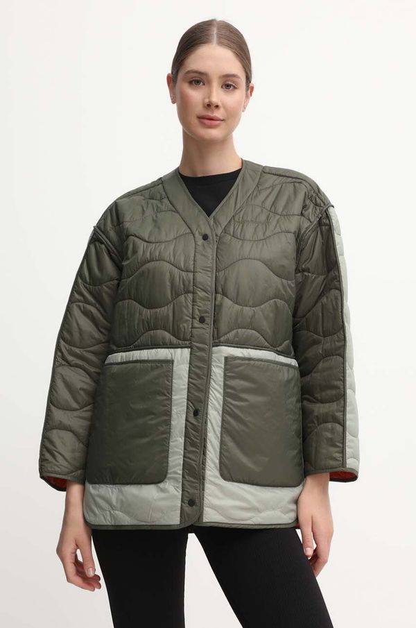 Peak Performance Dvostranska jakna Peak Performance Quilted ženski, oranžna barva