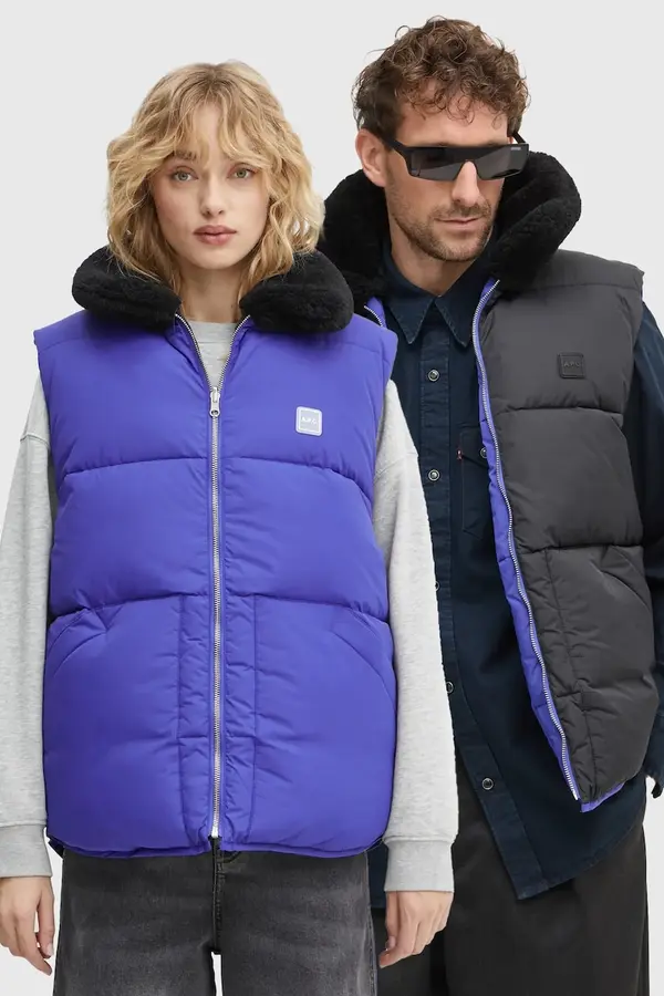 A.P.C. Dvostranski brezrokavnik A.P.C. doudoune teddy