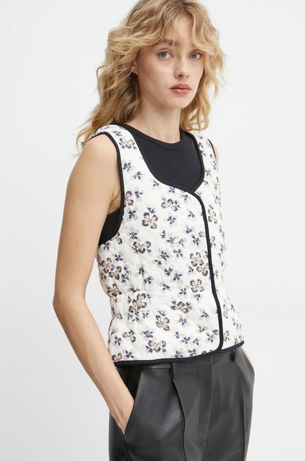 MUNTHE Dvostranski brezrokavnik MUNTHE SAHLA ženski, bež barva, 244150524402