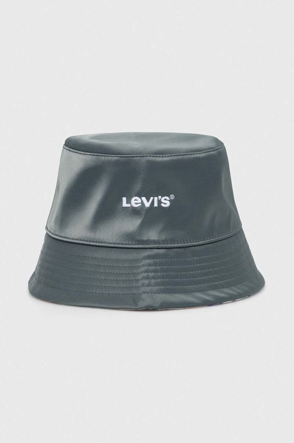 Levi's Dvostranski klobuk Levi's zelena barva