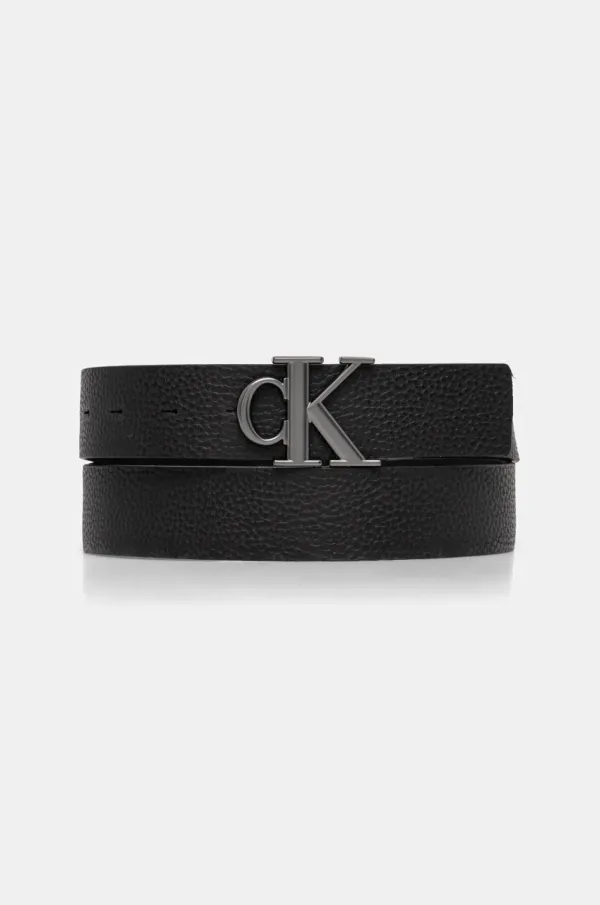Calvin Klein Jeans Dvostranski pas Calvin Klein Jeans moški, črna barva, LV04G7002G