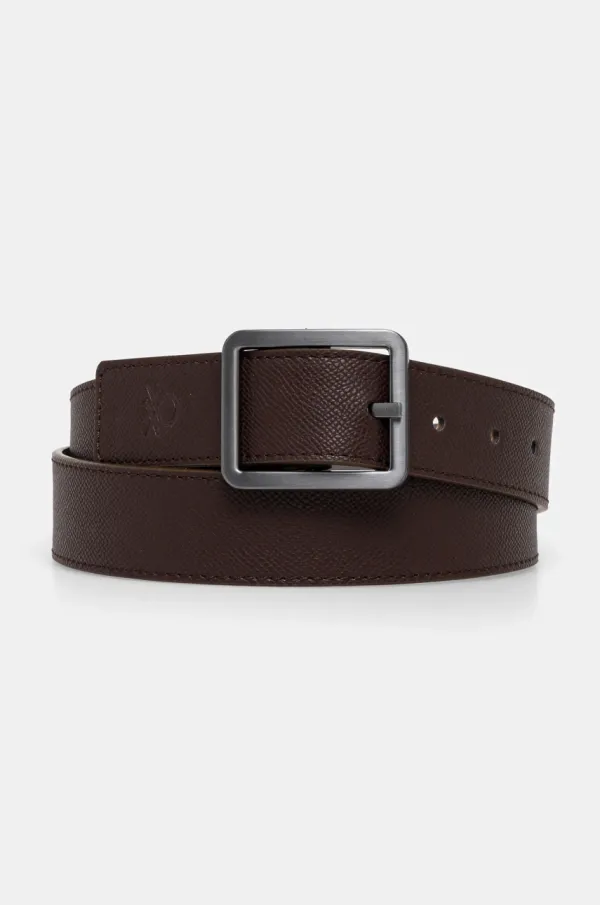 United Colors of Benetton Dvostranski pas United Colors of Benetton moški, rjava barva, 6L90UL00L