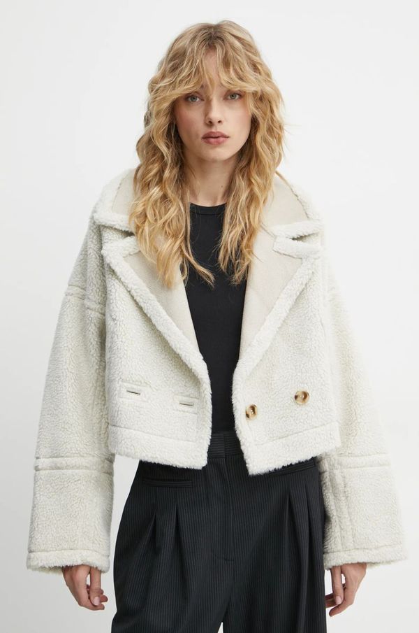 MUNTHE Dvostranski plašč MUNTHE SAMBINO ženski, bež barva, 244150224401