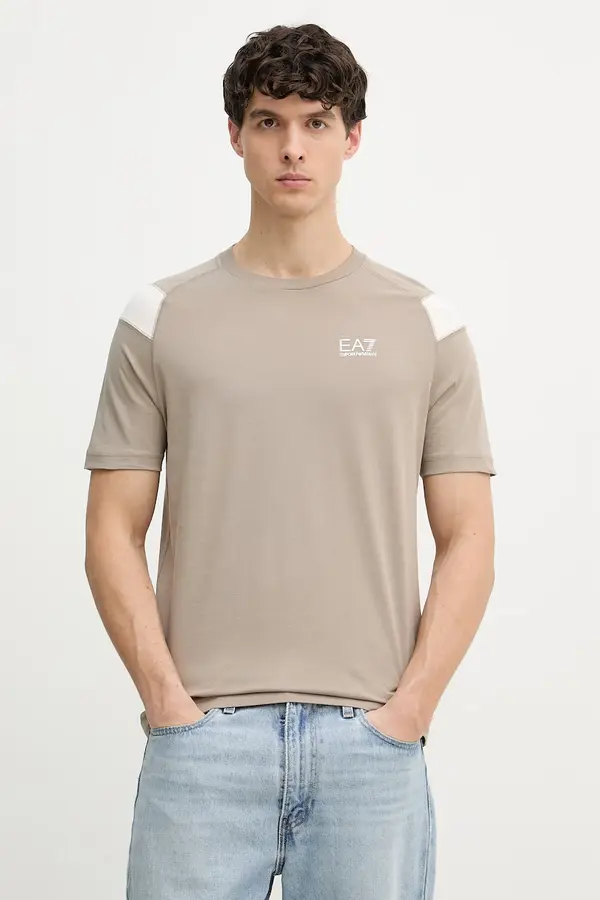 EA7 Emporio Armani EA7 Emporio Armani kratka majica moška bombažna