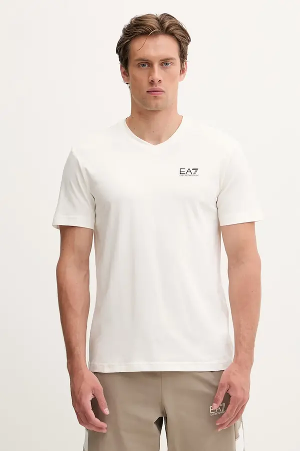 EA7 Emporio Armani EA7 Emporio Armani kratka majica moška z bombažem