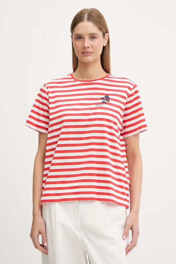 EA7 Emporio Armani EA7 Emporio Armani kratka majica ženska bombažna