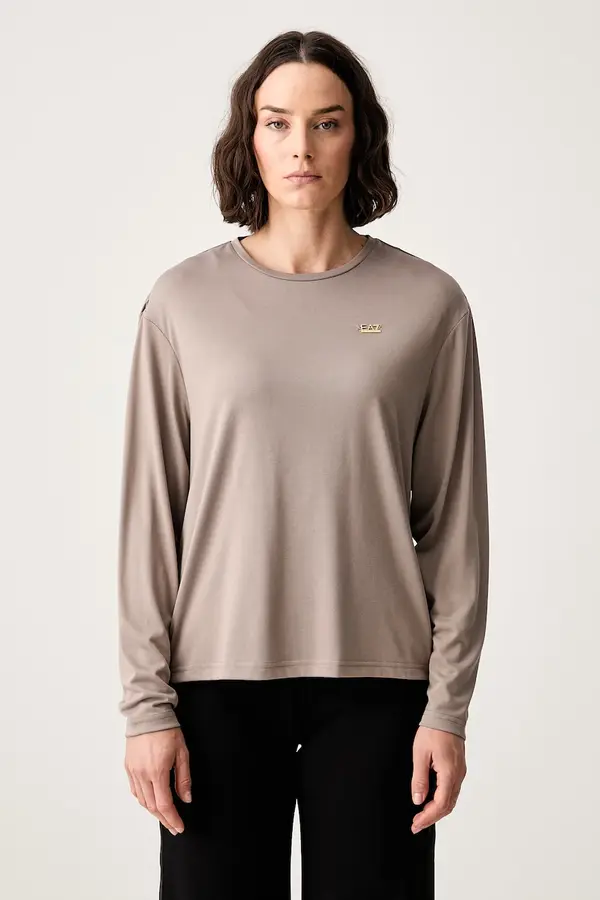 EA7 Emporio Armani EA7 Emporio Armani majica z dolgimi rokavi ženska z viskozo