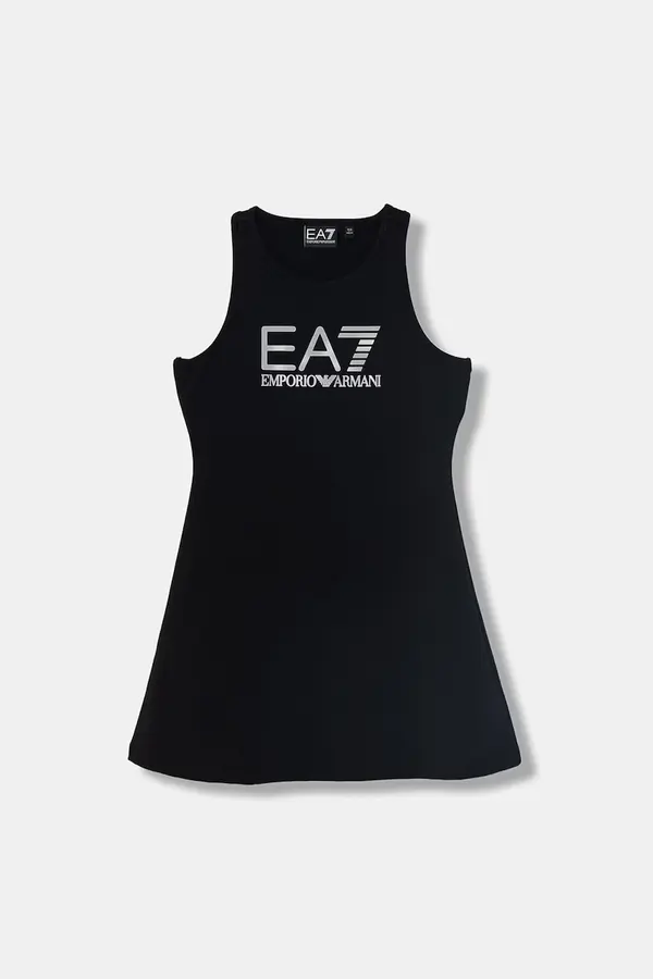 EA7 Emporio Armani EA7 Emporio Armani obleka z bombažem in elastanom