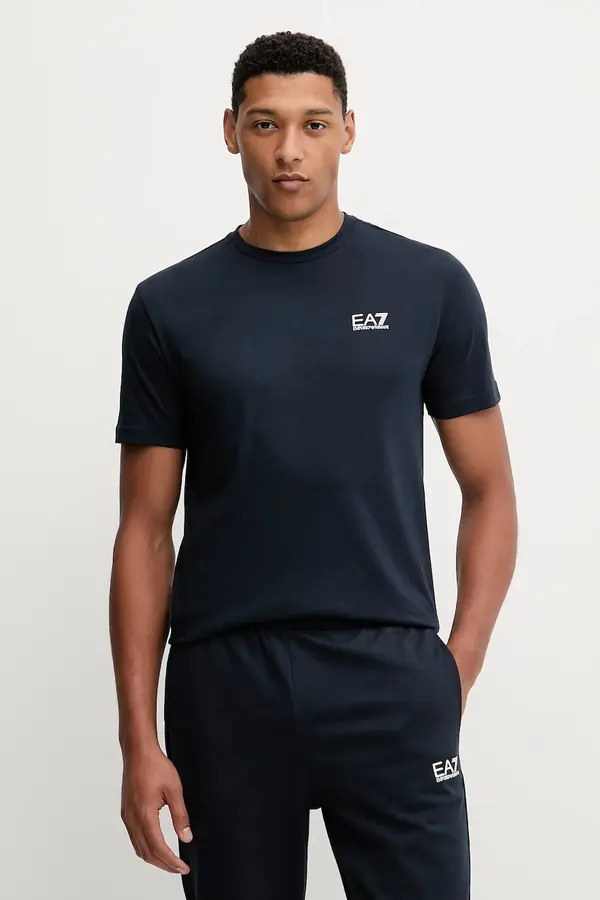 EA7 Emporio Armani EA7 Emporio Armani osnovna kratka majica moška bombažna