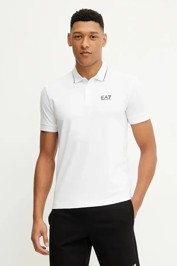 EA7 Emporio Armani EA7 Emporio Armani polo majica moška bombažna z elastanom