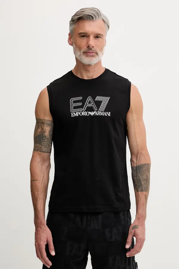 EA7 Emporio Armani EA7 Emporio Armani top moški bombažen