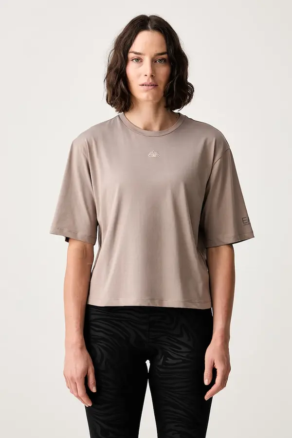EA7 Emporio Armani EA7 Emporio Armani trening kratka majica ženska bombažna