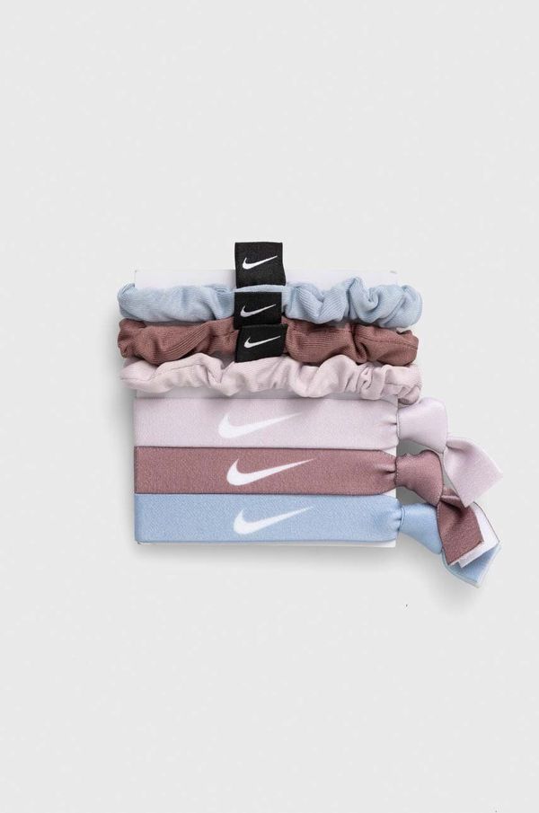 Nike Elastike za lase Nike 6-pack bež barva