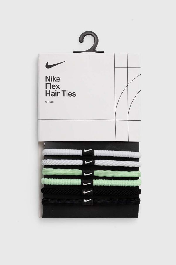 Nike Elastike za lase Nike 6-pack črna barva