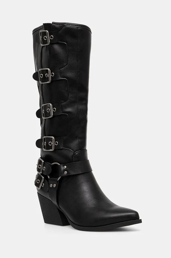 Answear Lab Elegantni škornji Answear Lab ženski, črna barva