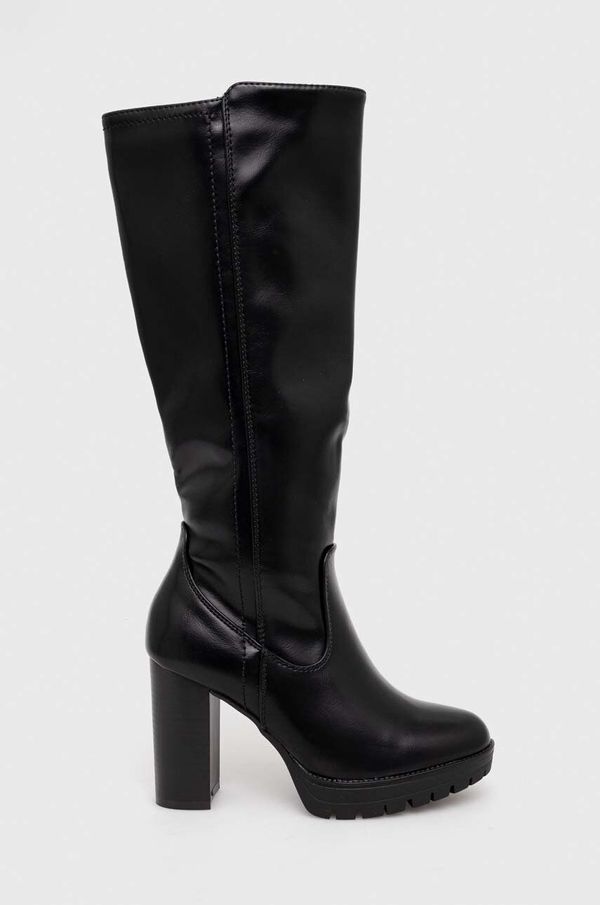 Answear Lab Elegantni škornji Answear Lab ženski, črna barva