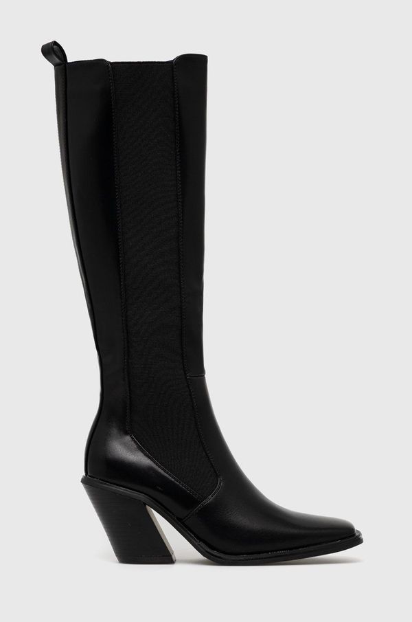 Answear Lab Elegantni škornji Answear Lab ženski, črna barva,