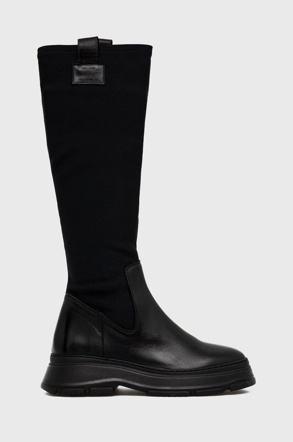 Gant Elegantni škornji Gant Janebi ženski, črna barva