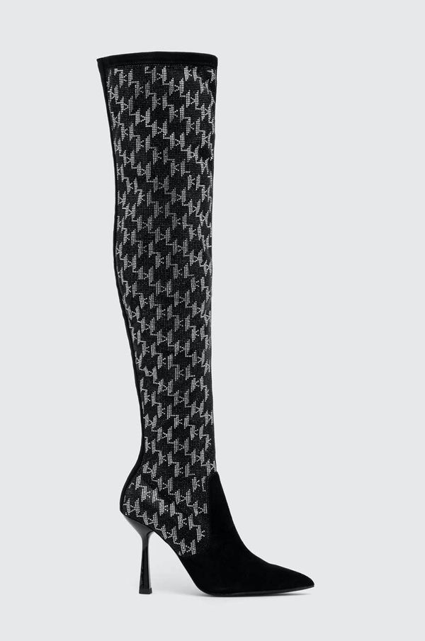 Karl Lagerfeld Elegantni škornji Karl Lagerfeld PANDARA II ženski, črna barva, KL31386
