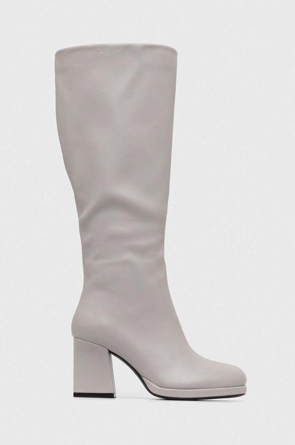 Pinko Elegantni škornji Pinko Elgar ženski, siva barva, 102316 A1D9 I41