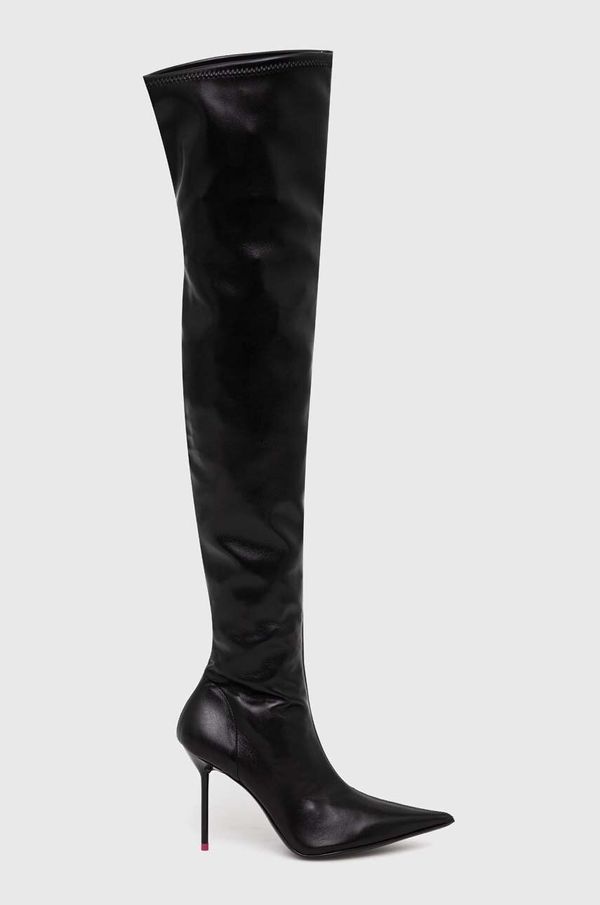 Pinko Elegantni škornji Pinko Lully ženski, črna barva, 102030 A18W Z99