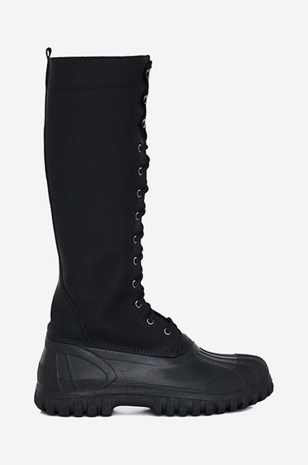 Rains Elegantni škornji Rains x Diemme Anatra Alto High Boot ženski, črna barva